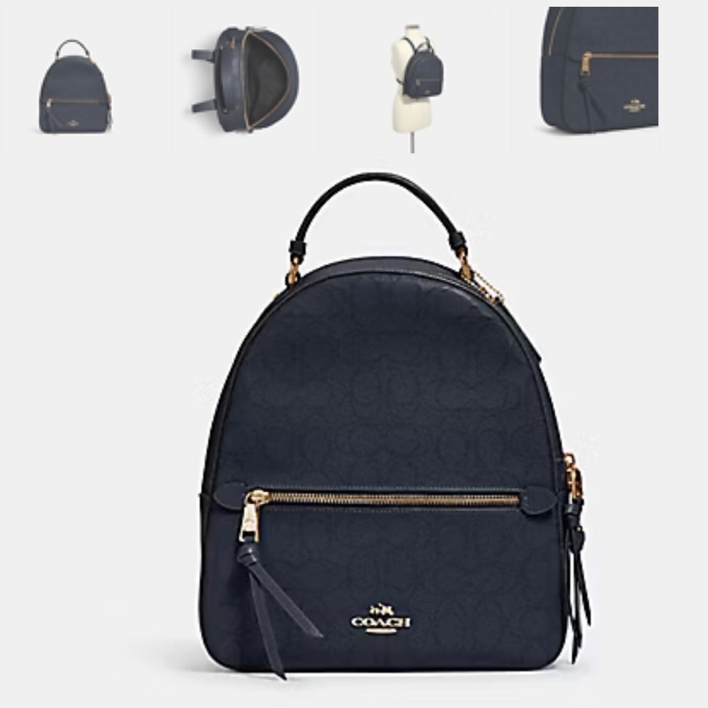 Coach Jordyn Backpack in Midnight Leather